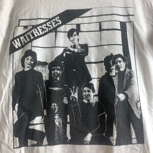 vintage 80’s THE WAITRESSES double sided single stitch ringer style tee shirt XL